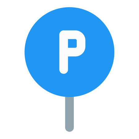 Sign indicates permitted parking with clear instructions.のイラスト素材