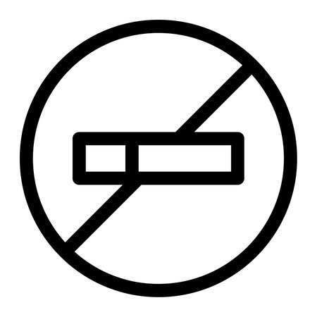 Smoking prohibited at gas station premises.のイラスト素材