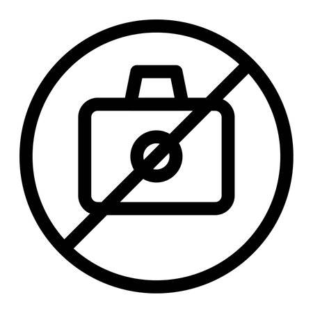 Prohibition on the use of photographic devices.のイラスト素材