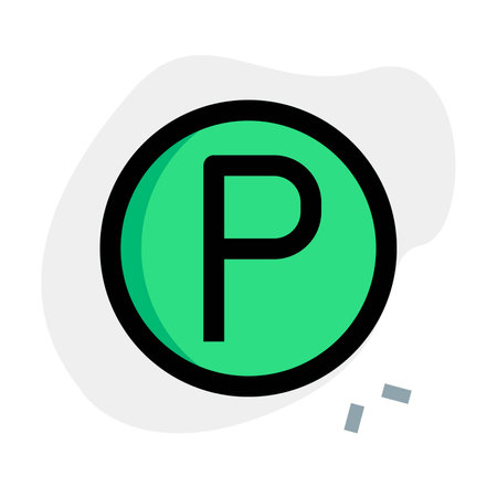 Signage for convenient vehicle parking.のイラスト素材