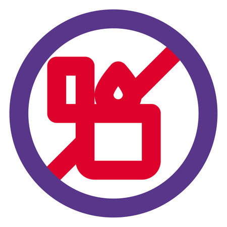 Prohibited use or possession of fire lighters.のイラスト素材