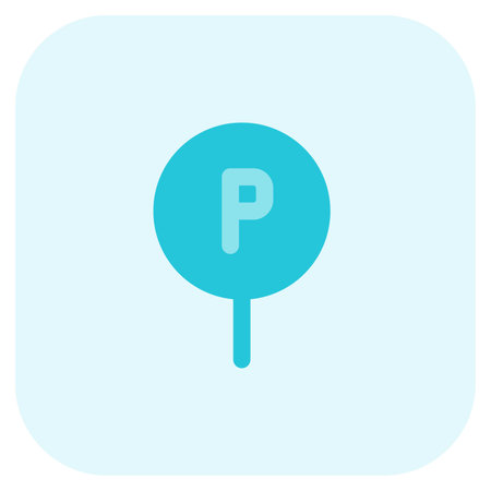 Sign indicates permitted parking with clear instructions.のイラスト素材