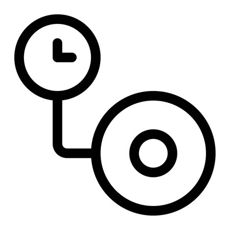 Portable air pump to inflate a tire.のイラスト素材