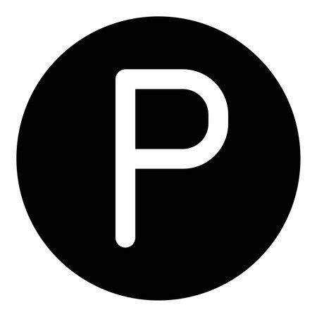 Signage for convenient vehicle parking.のイラスト素材