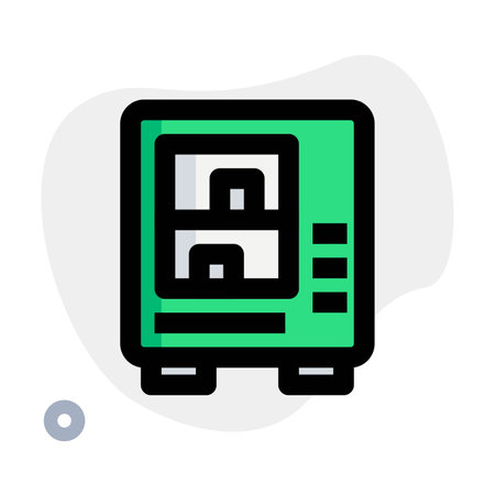 Vending machine selling various products on-demand.のイラスト素材