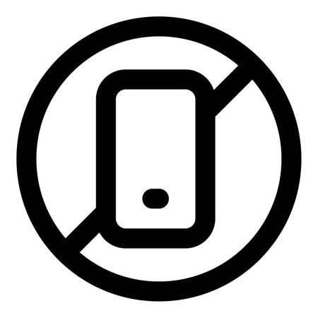 Cellular device usage is strictly prohibited.のイラスト素材