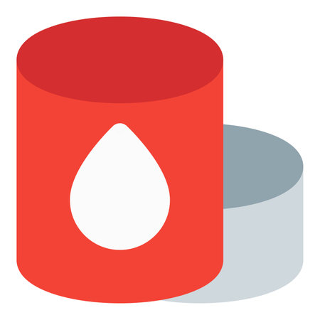 Robust container stores and safeguards liquid oil.のイラスト素材