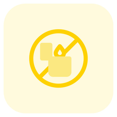 Prohibited use or possession of fire lighters.のイラスト素材
