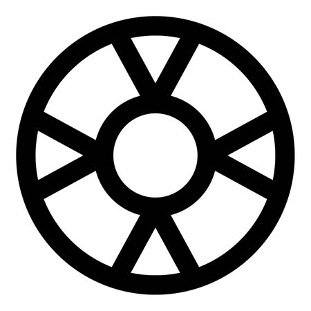 Durable rubber tire for smooth vehicle travel.のイラスト素材