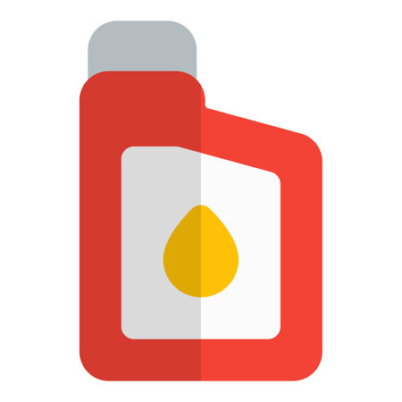 Durable oil bottle for precision dispensing.のイラスト素材