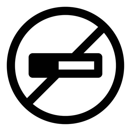Smoking prohibited at gas station premises.のイラスト素材