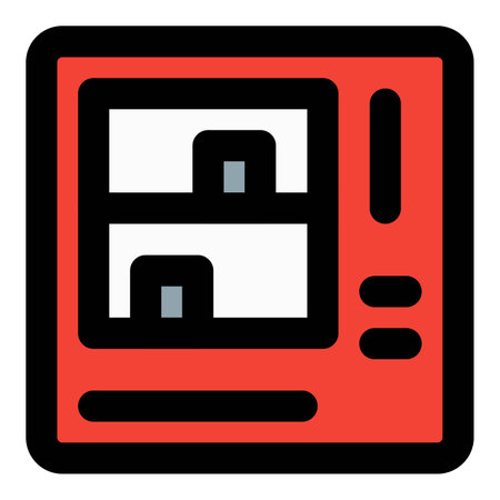 Automatic dispenser offering snacks, drinks, and more.のイラスト素材