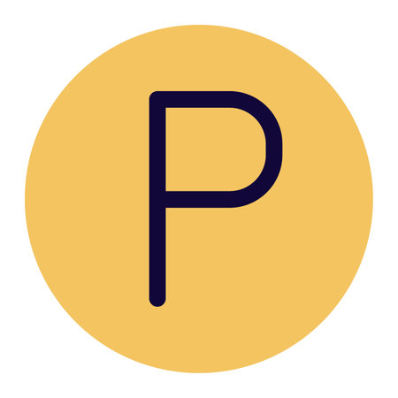 Signage for convenient vehicle parking.のイラスト素材