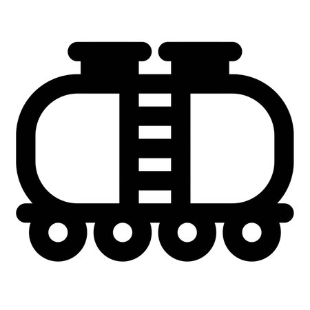 Tank wagon container for liquid or gas transportation.のイラスト素材