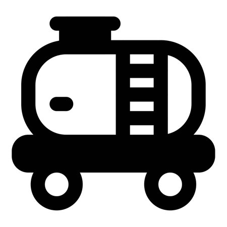 Mobile tank for liquid transportation on rails.のイラスト素材