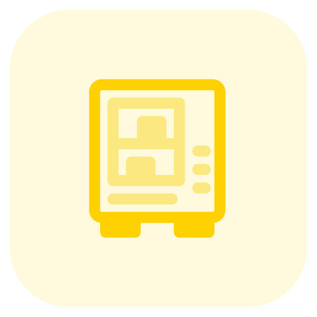 Vending machine selling various products on-demand.のイラスト素材