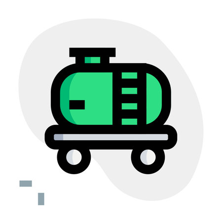 Mobile tank for liquid transportation on rails.のイラスト素材