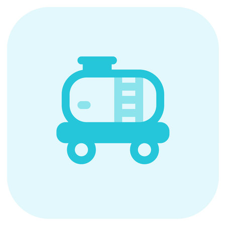 Mobile tank for liquid transportation on rails.のイラスト素材