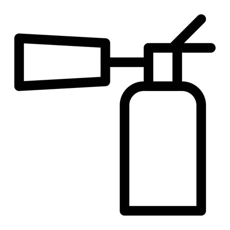 Device sprays to quench growing fires.のイラスト素材