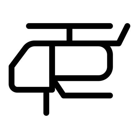 Advanced helicopter utilized during wildfire conflicts.のイラスト素材