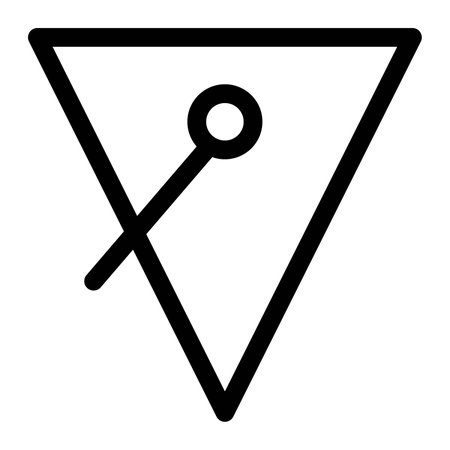 Triangle bucket for carrying and pouring liquids.のイラスト素材