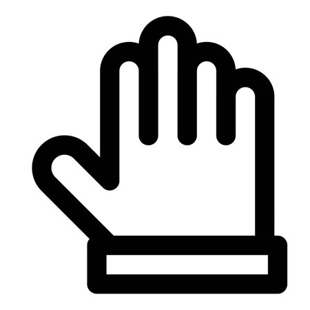 Heat-resistant hand protection glove for firefightersのイラスト素材