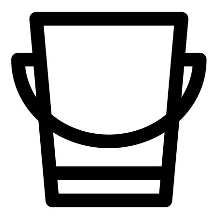 Container with handle for carrying liquids.のイラスト素材