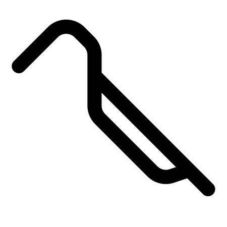 Crowbar, tool for prying and clearing obstructions.のイラスト素材