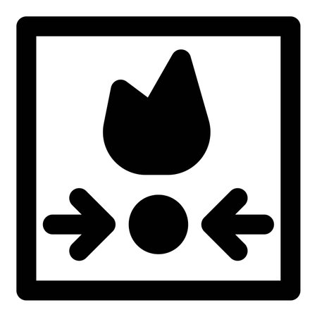 Emergency fire button activates instant response.のイラスト素材