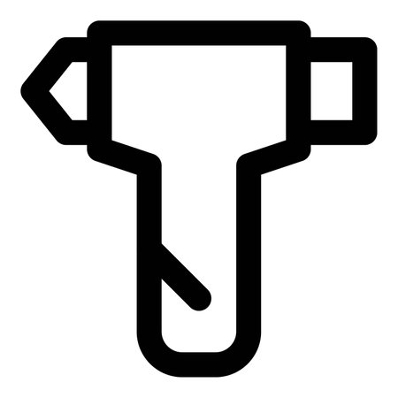 Tool designed for breaking in emergencies.のイラスト素材