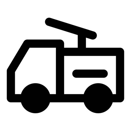 Fire engine with water pump for emergencies.のイラスト素材