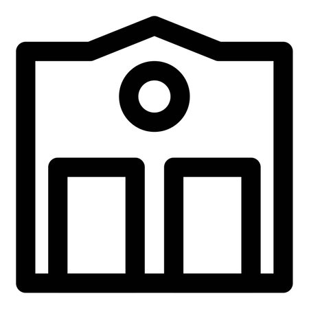 Storage building for firefighting apparatus.のイラスト素材