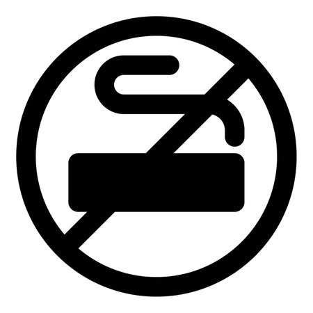 No smoking allowed on fire station premises.のイラスト素材
