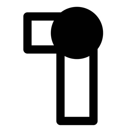 Vertical pipe for firefighting water supply access.のイラスト素材