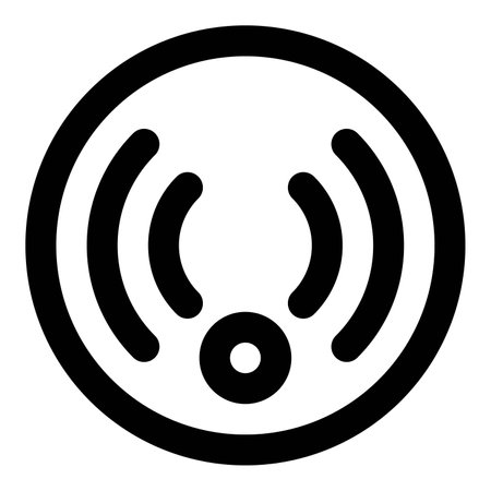 Alerts on detecting smoke for fire safety.のイラスト素材