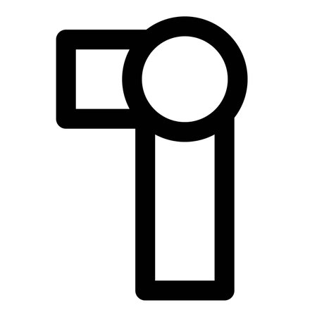 Vertical pipe for firefighting water supply access.のイラスト素材