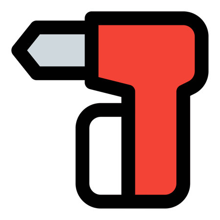 Smash windows for escape with emergency hammer.のイラスト素材
