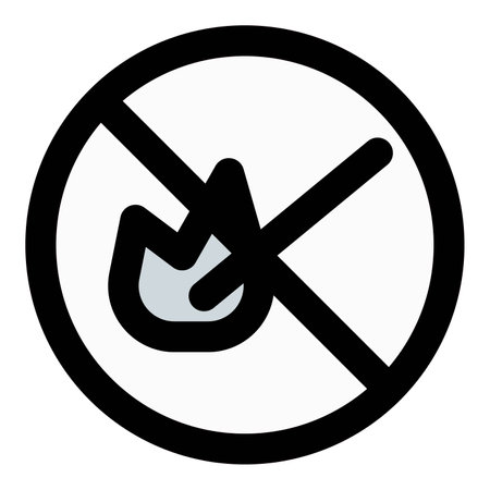 No fires permitted within fire station premises.のイラスト素材