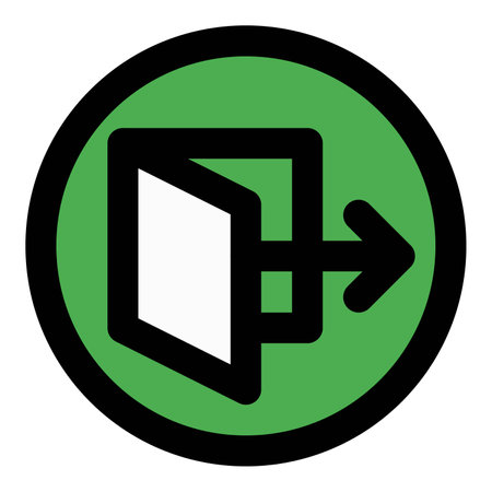 Particular way for a quick emergency exit.のイラスト素材