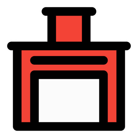 Fire station, buildings used to store emergency supplies.のイラスト素材