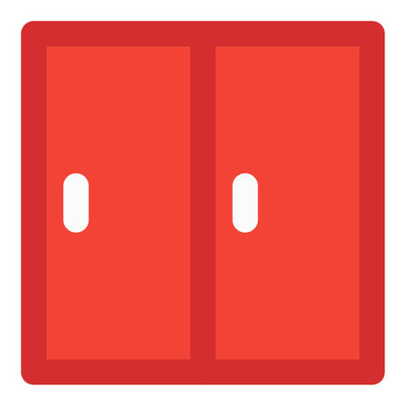 Safety locker for firefighter equipment.のイラスト素材