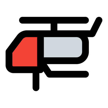 Advanced helicopter utilized during wildfire conflicts.のイラスト素材