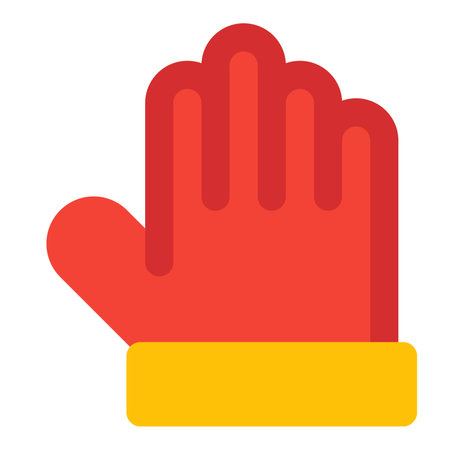 Heat-resistant hand protection glove for firefightersのイラスト素材