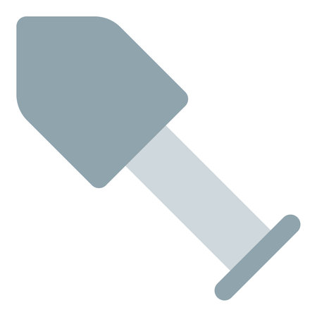 Shovel, metal digging tool with long handle.のイラスト素材