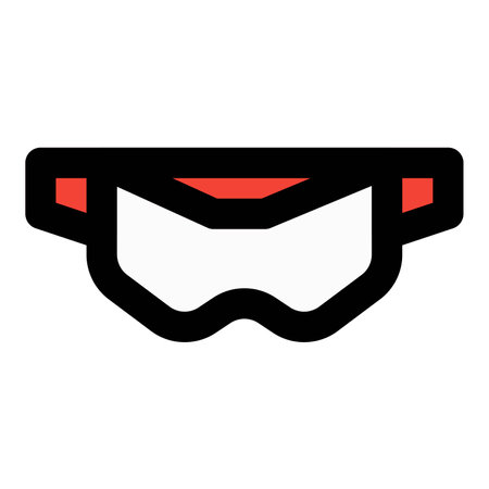 Safety goggles for firefighters during emergency operations.のイラスト素材