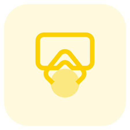 Firefighters wear gas masks for protection.のイラスト素材