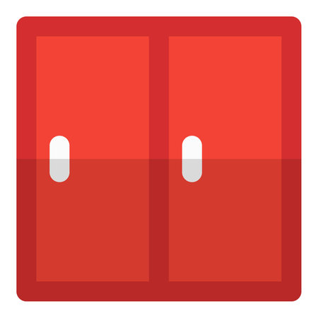 Safety locker for firefighter equipment.のイラスト素材