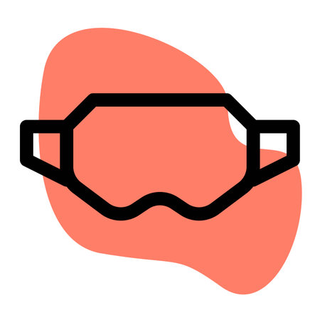 Protective eyewear for firefighters in emergency situations.のイラスト素材