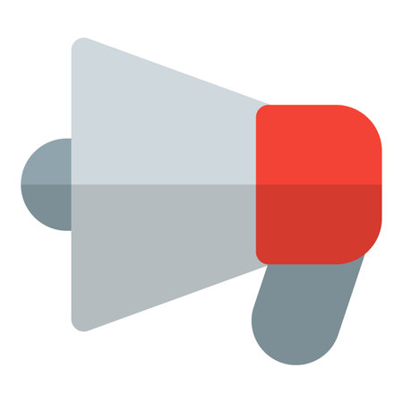 Handheld device amplifying voice for crowd communication.のイラスト素材