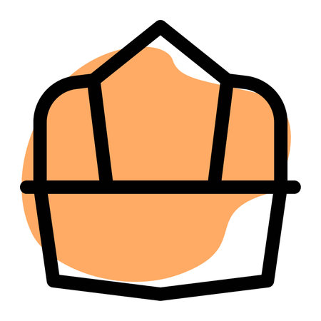 Firefighter helmet guards against intense heat.のイラスト素材